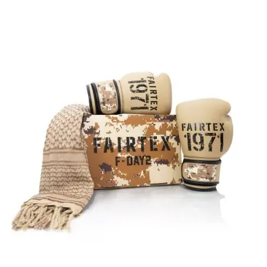 Gants de Boxe d'Entrainement Fairtex F-Day Sable 100% cuir - 4