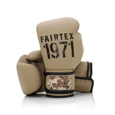 Gants de Boxe d'Entrainement Fairtex F-Day Sable 100% cuir - 5