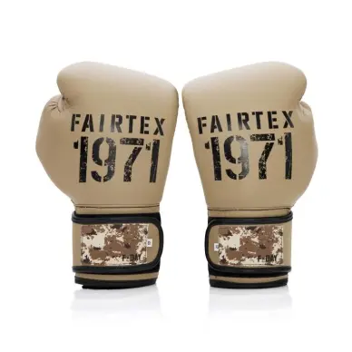 Gants de Boxe d'Entrainement Fairtex F-Day Sable 100% cuir - 6