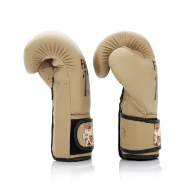 Gants de Boxe d'Entrainement Fairtex F-Day Sable 100% cuir - 7