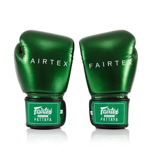 Gants de boxe d'entraînement Fairtex Metallic 100% cuir