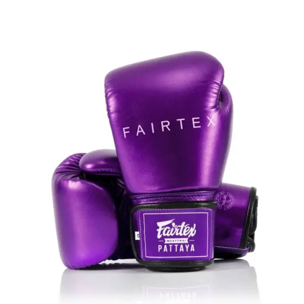 Gants de boxe d'entraînement Fairtex Metallic 100% cuir