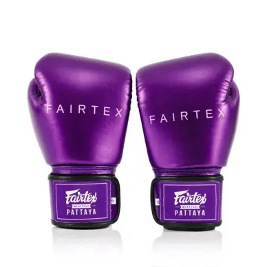Gants de boxe d'entraînement Fairtex Metallic 100% cuir - 5