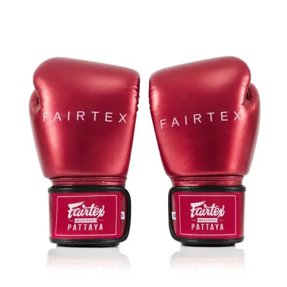 Gants de boxe d'entraînement Fairtex Metallic 100% cuir