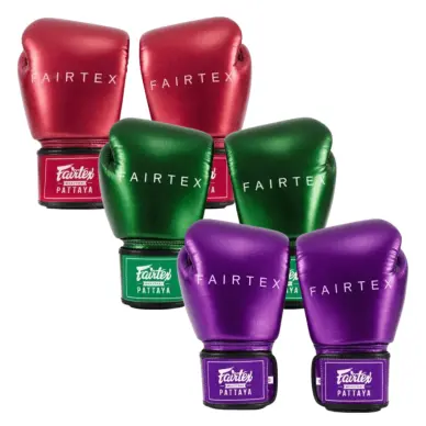 Gants de boxe d'entraînement Fairtex Metallic 100% cuir - 10