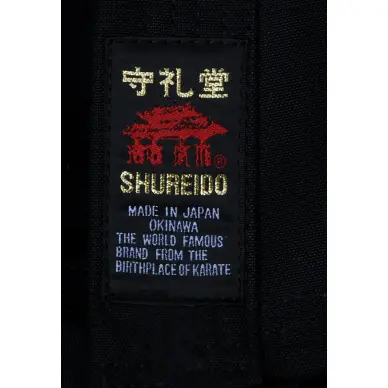 Kimono de Karaté Shureido KB-10 Noir Coupe Classique