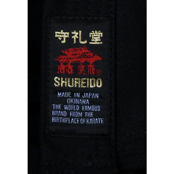 Kimono de Karaté Shureido KB-10 Noir Coupe Classique