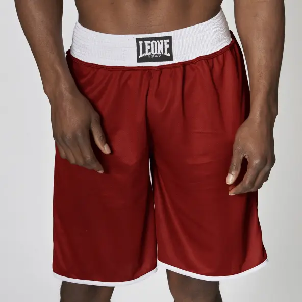 Short de Boxe anglaise réversible rouge & bleu