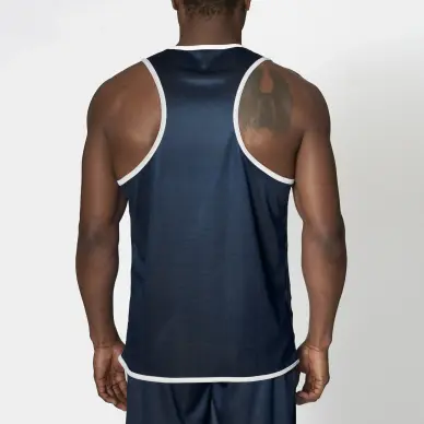 Débardeur de boxe anglaise réversible rouge & bleu - 4