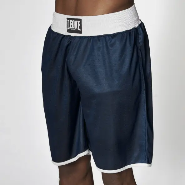 Short de Boxe anglaise réversible rouge & bleu
