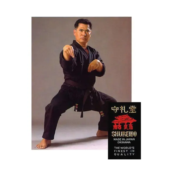 Kimono de Karaté Shureido KB-10 Noir Coupe Classique