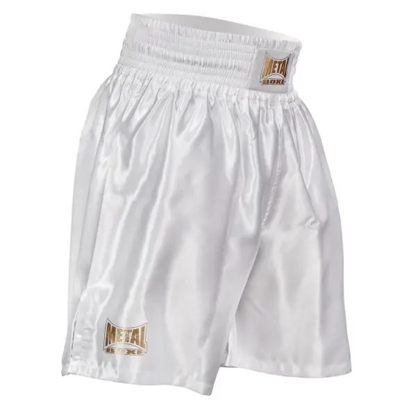 Short de Boxe Anglaise Pro Line Blanc/Gold