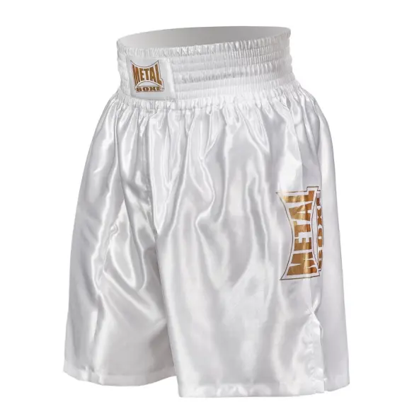 Short de Boxe Anglaise Pro Line Blanc/Gold