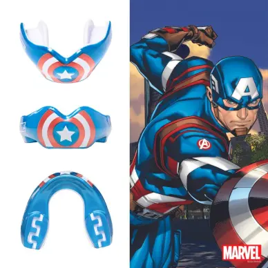 Protège-dents pour bagues SAFEJAWZ Marvel Captain America - 3