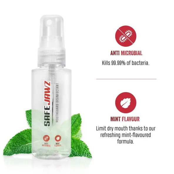 Spray désinfectant pour protège-dents SAFEJAWZ