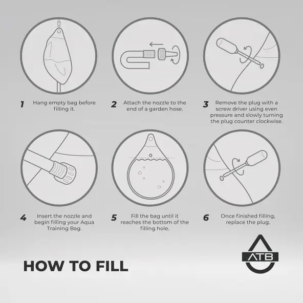 Sac de Frappe Aquabag Headhunter 15 kg - 35 lb