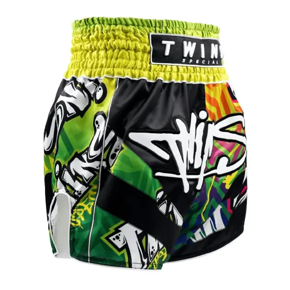 Short de Boxe Thaï Twins TTBL Graffiti