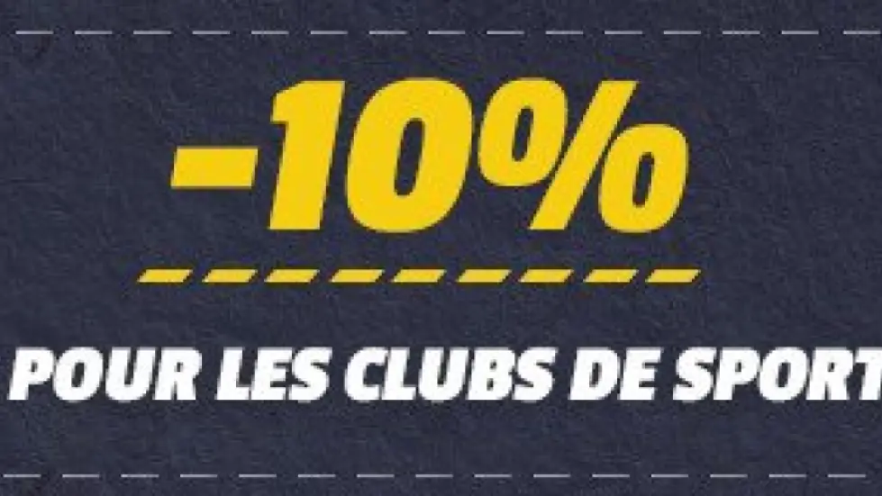 -10% supplémentaires pour les clubs de sport !