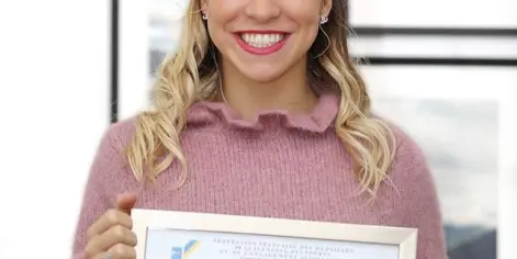 Gwendoline Philippe a reçu la médaille d'or de la Jeunesse et des Sports !
