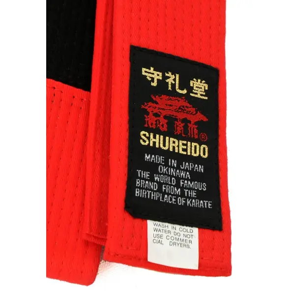 Ceinture de Karaté Shureido Rouge/Noire