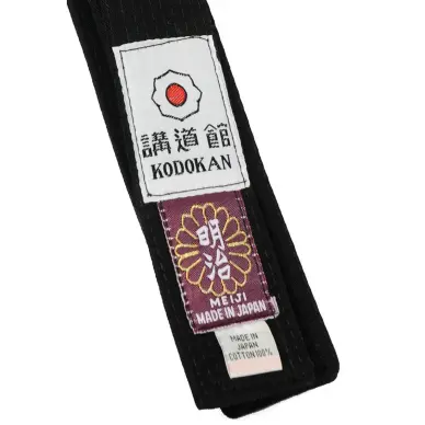 Ceinture de Judo Noire Meiji Importation Japon