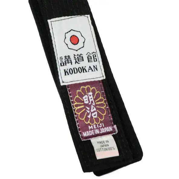 Ceinture de Judo Noire Meiji Importation Japon