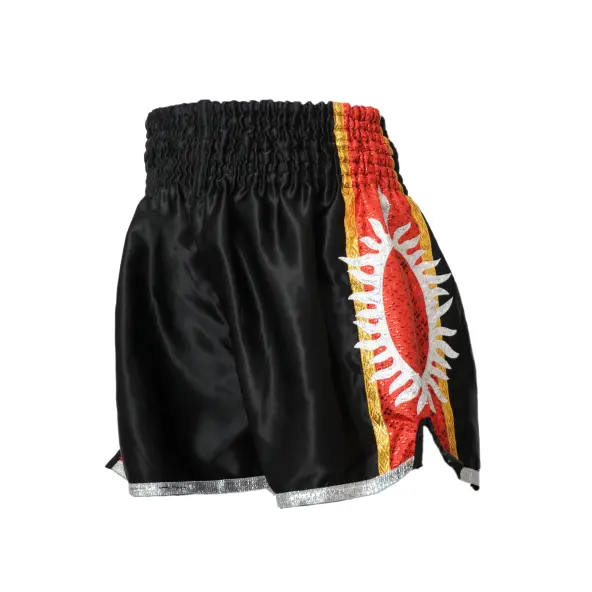 Short de Boxe Thaï SUPERNOVA noir & rouge