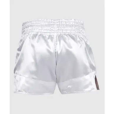 Short de Boxe Thaï Venum Classic Blanc/Noir - 3