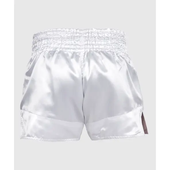Short de Boxe Thaï Venum Classic Blanc/Noir