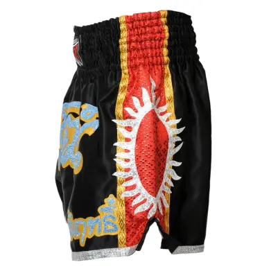 Short de Boxe Thaï SUPERNOVA noir & rouge - 2