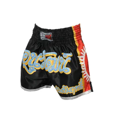 Short de Boxe Thaï SUPERNOVA noir & rouge - 3
