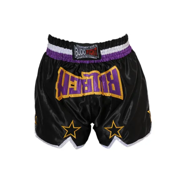 Short de Boxe Thaï STAR Noir & Violet