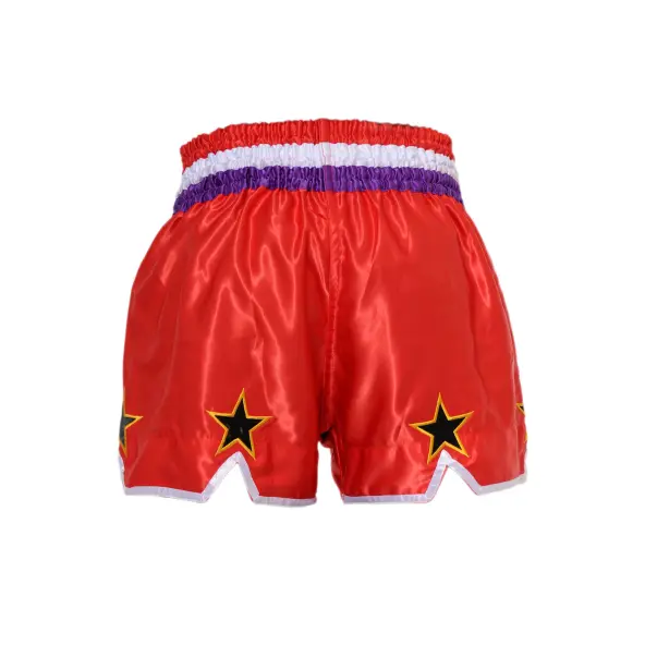 Short de Boxe Thaï STAR Rouge & Violet