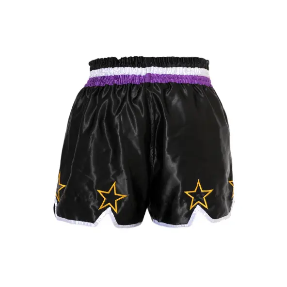 Short de Boxe Thaï STAR Noir & Violet