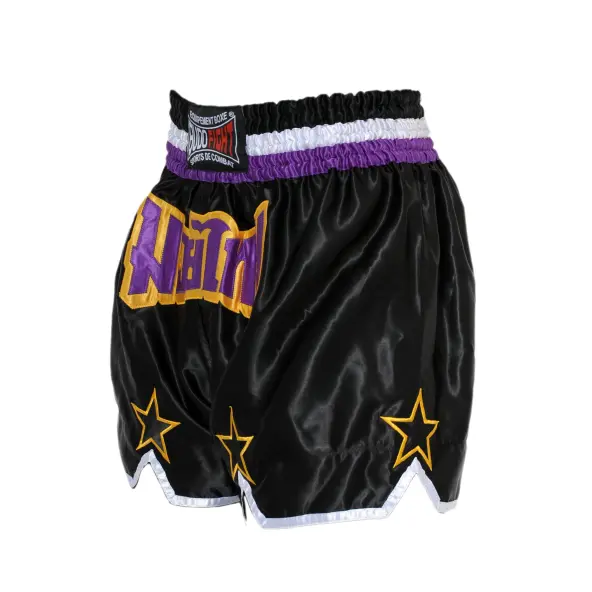Short de Boxe Thaï STAR Noir & Violet