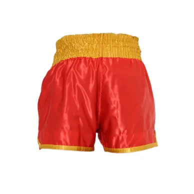 Short de Boxe Thaï FIGHTER Rouge & Jaune