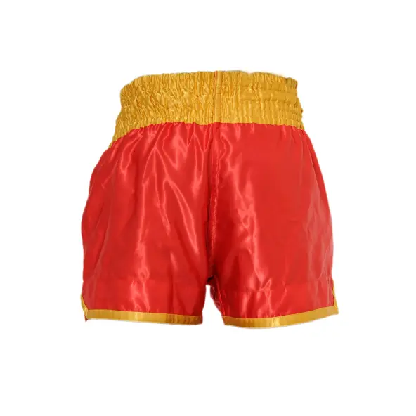 Short de Boxe Thaï FIGHTER Rouge & Jaune