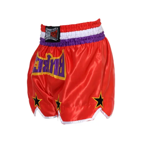 Short de Boxe Thaï STAR Rouge & Violet