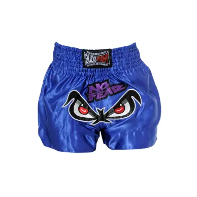 Short de Boxe Thaï NO FEAR Bleu - 3