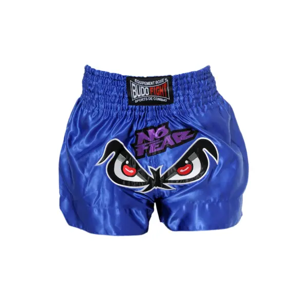 Short de Boxe Thaï NO FEAR Bleu