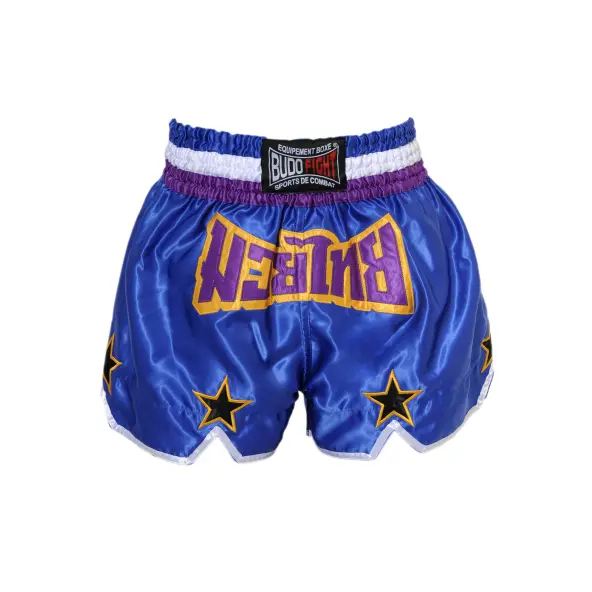 Short de Boxe Thaï STAR Bleu & Violet