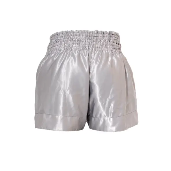 Short de Boxe Thaï NO FEAR Argent