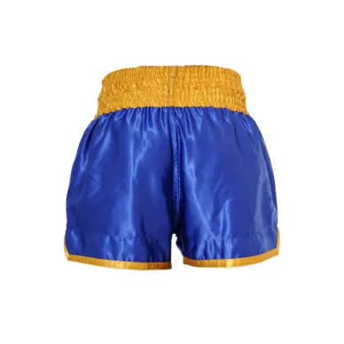 Short de Boxe Thaï FIGHTER Bleu & Jaune - 2
