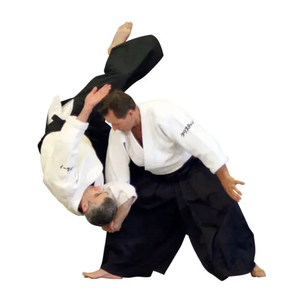 Hakama d'Aïkido Noir Meiji Importation Japon