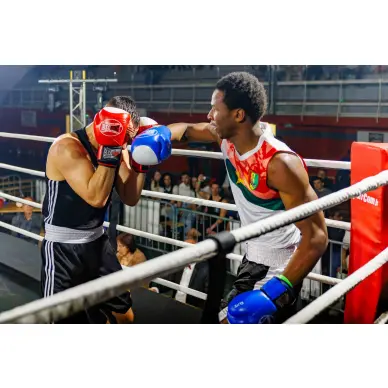 Gants de Boxe Compétition Anglaise Amateur 100% cuir - 26