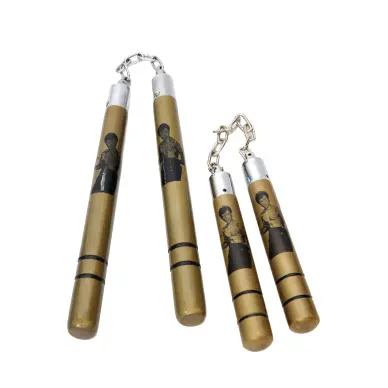 Nunchaku à Chaine Bois Bruce Lee beige - 3