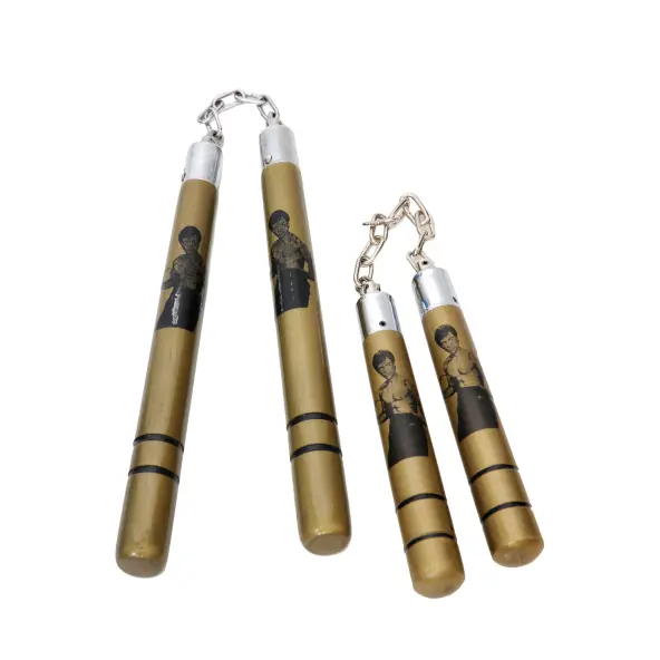 Nunchaku à Chaine Bois Bruce Lee beige