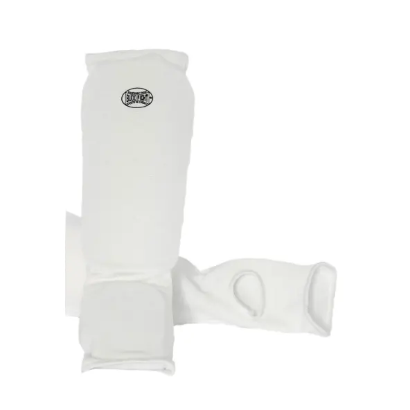 Protège-tibias et pieds Coton Souple Blanc