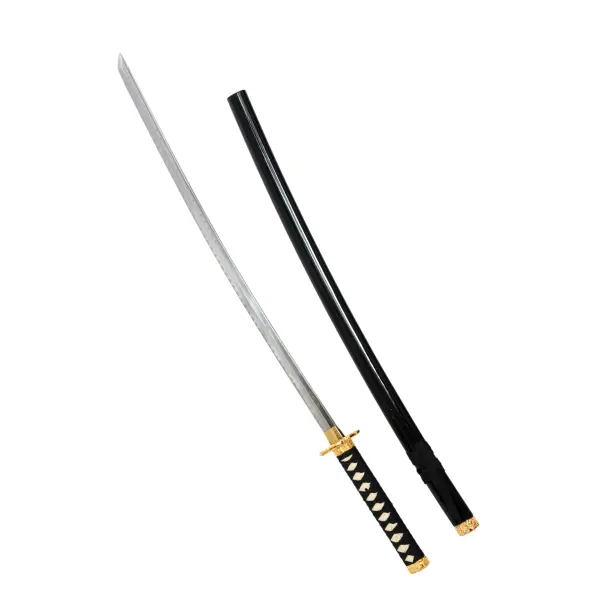 Katana et Wakizashi Noir Shinogi