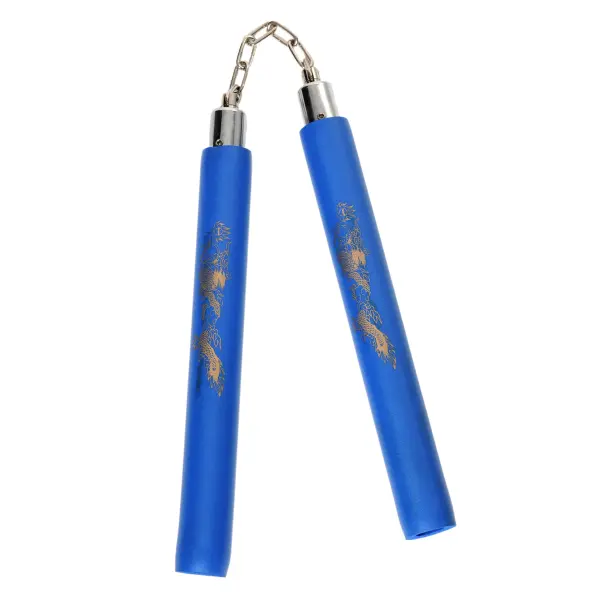 Nunchaku à Chaîne Mousse bleu
